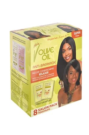 Vitale Olive Oil No Lye Relaxer kit [8touchups]-Super