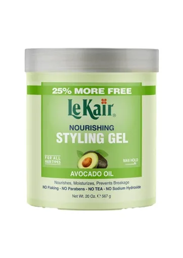 LeKair Nourishing Styling Gel_Avocado Oil (20 oz)