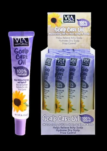 Via Natural Scalp Care Oil Tube (1.5 oz/24 pz/ ds)