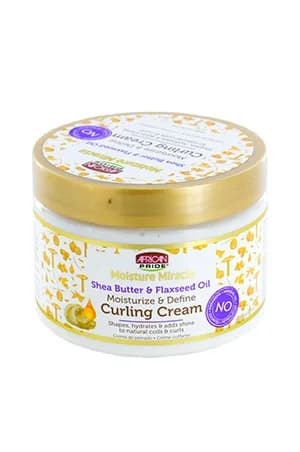 African Pride Moist Miracle Shea Butter & Flaxseed Curl Cream (12 oz)
