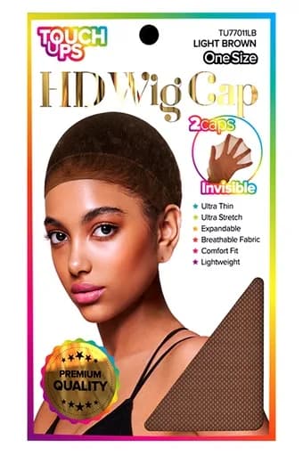 Touch Ups HD Wig Cap 2pc -Light Brown #TU77011LB - dz