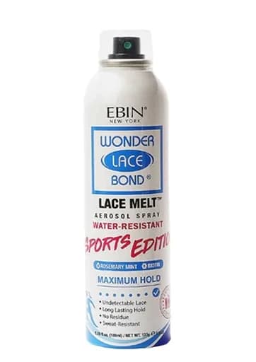 Ebin Wonder Lace Bond Lace Melt Spray Sports Edition (6.08 oz/180 ml)