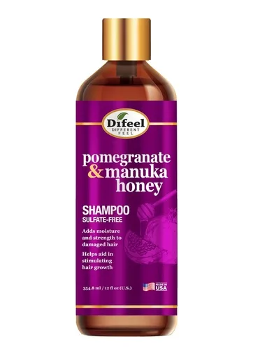 Difeel Pomegranate & Manuka Honey Shampoo (12 oz)