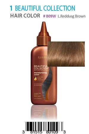 Beautiful Collection Hair Color #B09W(L.Reddish Brown)