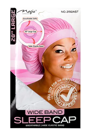 Magic 20" Wide Band Sleep Cap #2192AST Large -dz