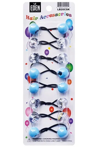 Eden 20mm Hair Ball (Crystal & Sky Blue) #LB20CSK-pk