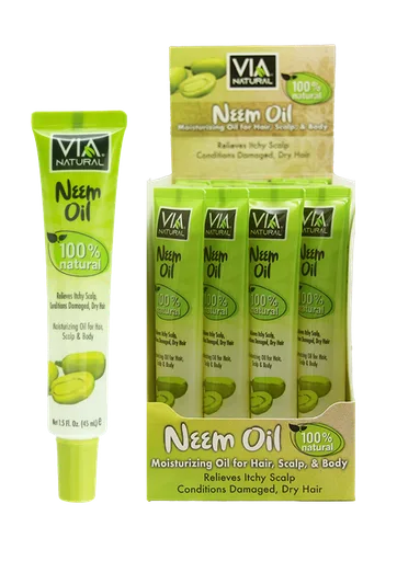 Via Natural Neem Oil Tube (1.5 oz/24 pz/ ds)