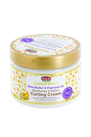 African Pride Moist Miracle Shea Butter & Flaxseed Curl Cream (12 oz)