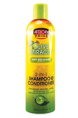 African Pride Olive Miracle 2in1Shampoo&Conditioner(12oz)