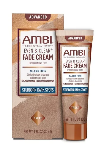 Ambi Even & Clear Fade Cream - Stubborn Dark Spots (1 oz)