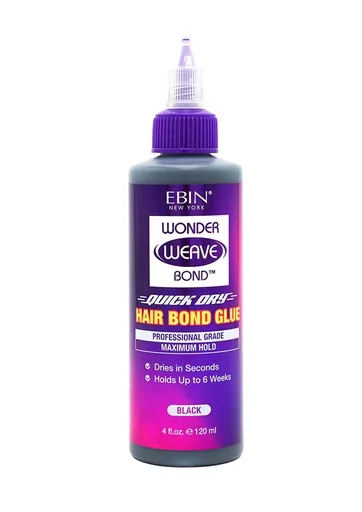EBIN Wonder Weave Bond Hair Bond Glue -Black (4 oz)