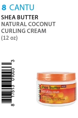 Cantu Shea Butter Natural Coconut Curling Cream (12oz)
