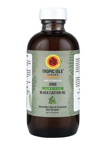 Tropic Isle Jamaican Black Castor Oil -Sage (4 oz)